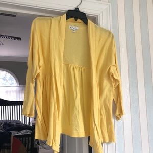 Yellow Cardigan, Size Large